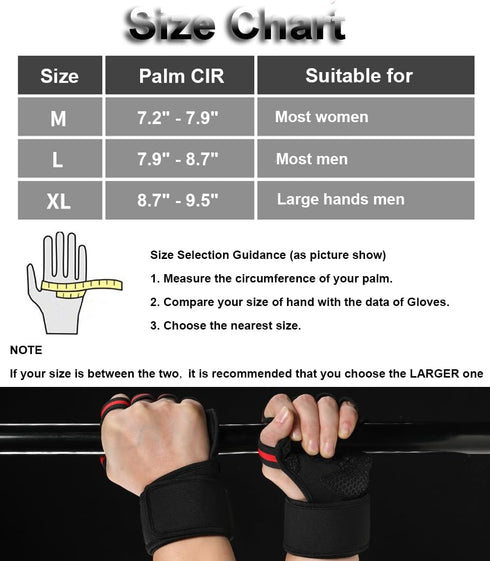 SUJAYU Weight Lifting Gloves Workout Gloves for Men Women, Wrist Wraps Wrist Straps for Weightlifting, Lifting Wrist