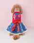 4th of July Dog Dress for Small Dogs, Patriotic Pet Cat Apparel (Medium)