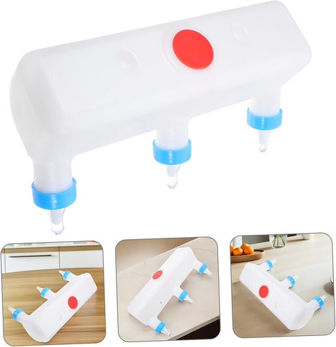HEMOTON Farm Animal Feeder for Goats and Lambs Multiple Pacifiers Milk Feeding Device Sturdy Pig and Sheep Bottle