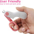 GuLuPets Trimmer Small Animals Nail Clippers with LED Lights to Avoid Excessive Cutting and Razor Sharp Blades