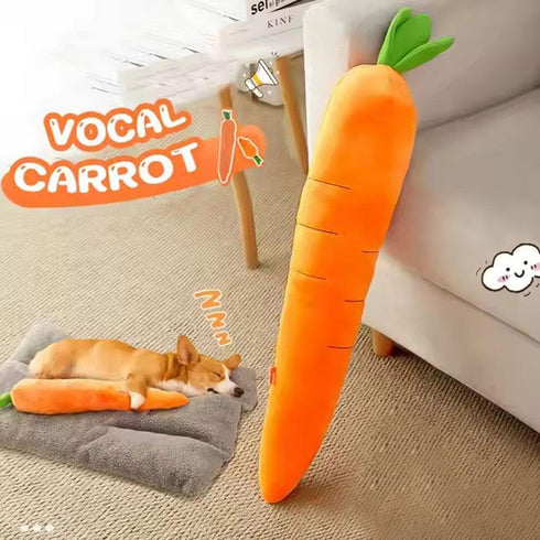 GINTBN Giant Carrot Dog Toy,Dog Squeaky Toys to Keep Them Busy,Soft Cute Carrot Toys for Small, Medium, Large Dogs