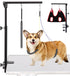 Dog Grooming Arm with Clamp - Heavy Duty Pet Grooming Table Arm with Grooming Hammock, Loop Noose, 36" Adjustable for