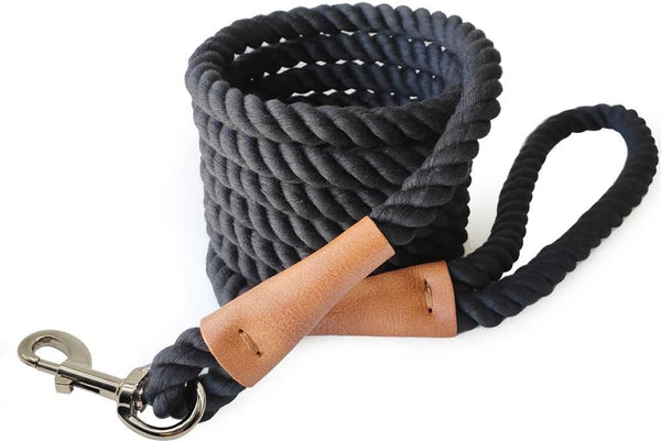 BTINESFUL Heavy Duty Rope Dog Leash - 10 ft, Soft Handle Traction for Large Medium Dogs Hiking, Camping, Walking (1/2"