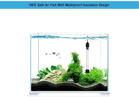 50W Aquarium Heater by boxtech, Submersible Fish Tank Thermostat Proof Explosion and Auto Digital Control,