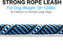 Short Dog Leash - 18 Inch Rope Traffic Lead with Padded Handle, 1/2” Strong Nylon Tab for Medium Large Dogs (Blue-1.5