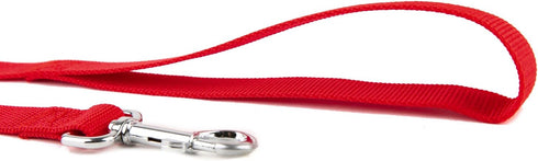 Strong Nylon Dog Leash for Medium Large Dogs, 10 feet Long and 1 inch Wide for Walking, Training, Exploring
