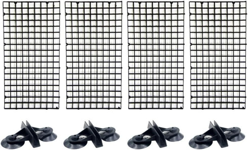 POPETPOP 1 Set Plastic Fish Tank Aquarium Panel Splicable Bottom Grid Divider, Fish Tank Partition Plate