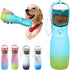 Travel Dog Water Bottles, Portable Dog Water Bowl Dispenser for Small Medium Large Dogs, 19Oz, Blue & Green