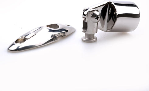 Mxeol Boat Bimini Top Hardware Deck Hinge, Swivel Side Mount Stainless Quick Release Hinges with Fasteners