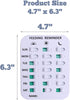 Dog Feeding Reminder, Magnetic or Double-Sided Adhesive Application, Weekdays AM/PM Indicators to Track Feeding