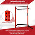 Yes4All 350 LBS Capacity Dip Bars for 2x2 with 1" SIDE Hole Power Cage, Squat Rack Attachments for Dips, Pull Up,