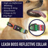 Leashboss Patterned Reflective Dog Collar, Colorful Triple Reflection Threads for Small, Medium and Large Dogs