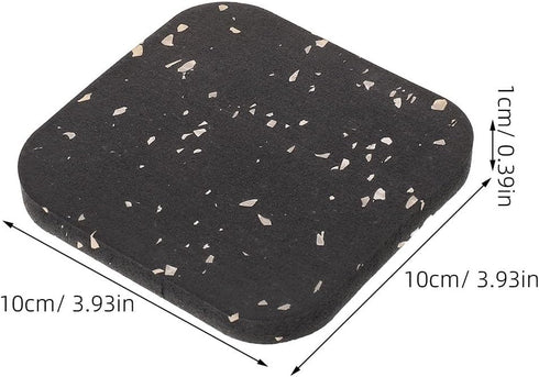 8PCS 3.94"X3.94"X0.4" Treadmill Mat Pads, Walking Pad Mat for Bike Hardwood Floors&Carpet, Treadmill Noise Reduction
