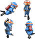 2-Pack Cute Little Diver Aquarium Decorations | Floating Accessories for Fish Tanks
