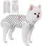 TONY HOBY Summer Dog Pajamas - Soft Breathable Dog Jumpsuit with Polka Dots (Black, L)