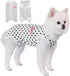 TONY HOBY Summer Dog Pajamas - Soft Breathable Dog Jumpsuit with Polka Dots (Black, L)
