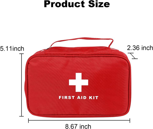 6pcs AOUTACC First Aid Bag Empty, Waterproof Durable First Aid Kit Bag Empty with Zippered,First Responder Storage