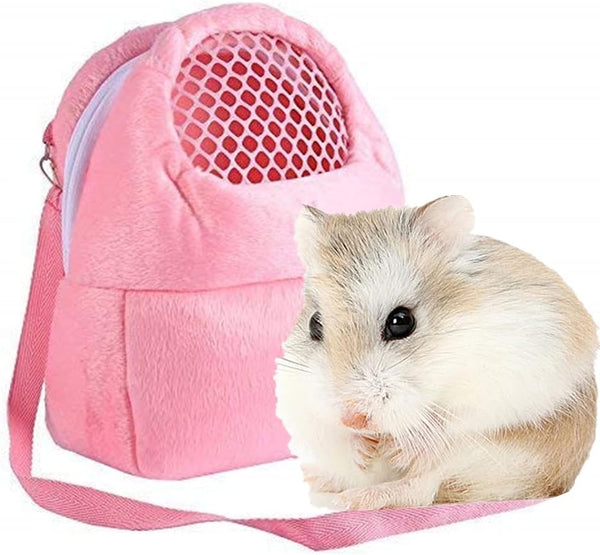 Pet Carrier Bags for Hamster/Rat/Hedgehog/Rabbit - Breathable Portable Travel Handbags with Shoulder Strap, 8 x 10 inch