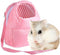 Pet Carrier Bags for Hamster/Rat/Hedgehog/Rabbit - Breathable Portable Travel Handbags with Shoulder Strap, 8 x 10 inch