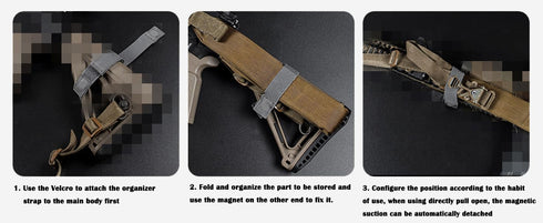 Rifle Sling Strap with Quick Release Magnetic Sling Keeper, Retainer Band for Gun, Shotgun, Hunting Accessories