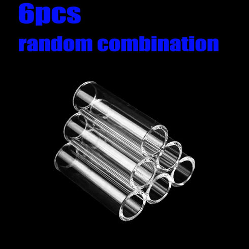6-Tube Fish Shrimp Feeder Glass Breeding Tube, Aquarium Pipe Shelter Tube for Fish Tank Decorations