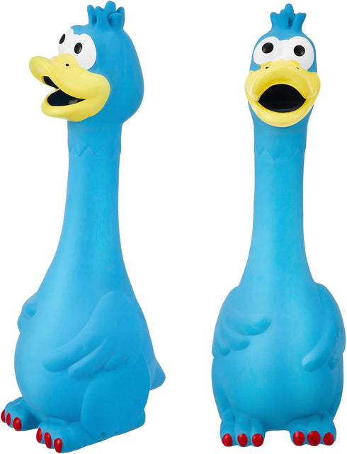 Hungdao 1 Pcs Horse Toys, Latex Squeaky Chicken Squeak Balls for Horses (Blue)