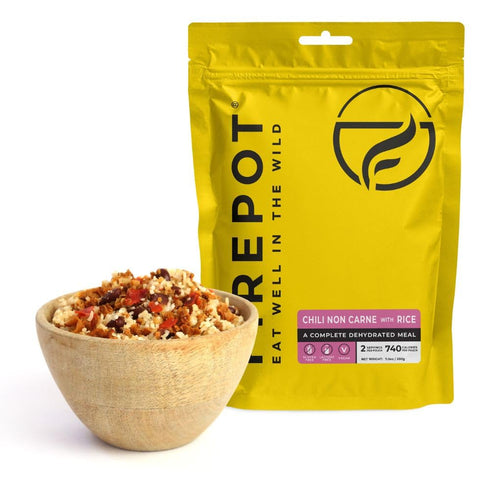 FIREPOT Chilli non Carne with Rice - Healthy Plant Based Dehydrated Camping