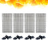 POPETPOP 1 Set Plastic Fish Tank Aquarium Panel Splicable Bottom Grid Divider, Fish Tank Partition Plate