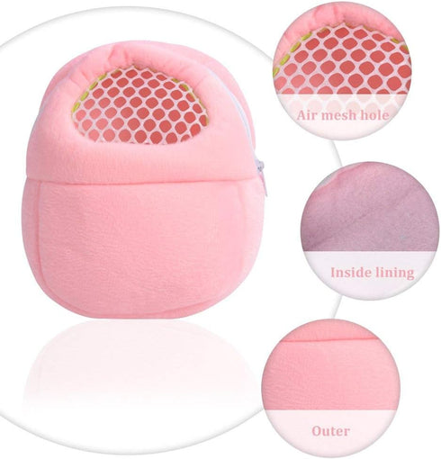 1 PCS Portable White Mesh African Hedgehog Hamster Carrier Bag | Breathable Pet Dog Handbag, Puppy Cat Travel (M)