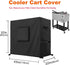 100 43L 22W 32H inch Kovshuiwe Waterproof Qt Rolling Cooler Cart Cover Outdoor Beverage Cart Patio Ice Chest Protective
