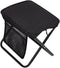 Menolana Folding Camping Stool Footstool with Side Pocket Multipurpose Small Foldable Chair for