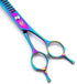 Professional Chunker Shear, 6.5"/8.0'' Twin Tail Downward Curved Pet Grooming Thinning/Blending Scissors