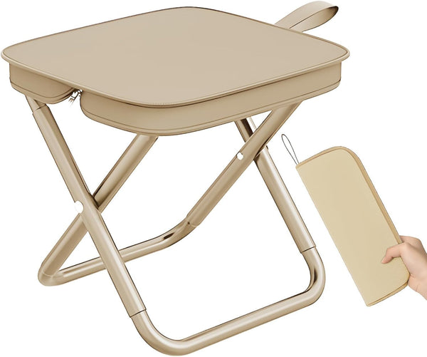 Wannasky Folding Stool, Mini Outdoor Camping Stool, Portable Small Foldable Lightweight Hunting Seat