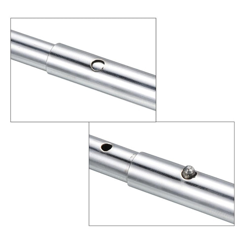 PATIKIL 10x8mm Kayak Paddle Snaps, 5 Pack Pole Push Button Spring Clips Steel Hollow Button Locking Tube Single Pin for