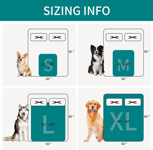 Waterproof Dog Blankets for Large Dogs, Urine Proof Washable Outdoor Pet Blanket, Super Soft Warm Fluffy Facecloth Sofa
