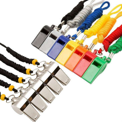 Whistle - Sports Whistles with Lanyard, Loud Crisp Sound for Coaches, Referees, and Officials