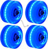 Nezylaf 4 Pack 32 x 58 mm 78A Light Up Roller Skate Wheels with Bearings for Indoor/Outdoor Skating Accessories