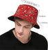 Turquoise Paisley Bucket Hat for Women Men, Summer Fisherman Cap for Outdoor