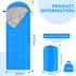 Portable Waterproof Camping Sleeping Bags for Adults and Kids, Lightweight 4 Seasons for Indoor Outdoor Use