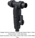 HEEPDD 3 Way Aquarium Valve, Adjustable T Hose Connector for Easy Water Changes, Compatible with 16/22 Hose