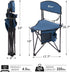 PORTAL Extra Large Quick-Folding Tripod Stool with Backrest - Ideal for Fishing and Camping