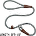 3FT Slip Lead Dog Training Leash: No Pull for Medium and Large Dogs, Durable Nylon Rope