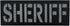 Reflective Laser Cut Sheriff Patch Small 4x1.4 inch Subdued Black for Tactical Vest Bags Backpacks