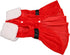 Christmas Dog Dress, Santa Claus Velvet Skirt Outfit for Small Medium Dogs Cats, Cute Holiday Apparel