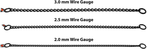 Herm Sprenger Black Stainless Steel Choke Dog Training Collar 2mm 20in (50cm) with Training Clicker for Easy Control,