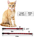 SLSON 4 Pack Cat Collars Breakaway with Bell, Cute Bowtie for Pet Kittens and Small Dogs, Adjustable 8-11In (Plaid)
