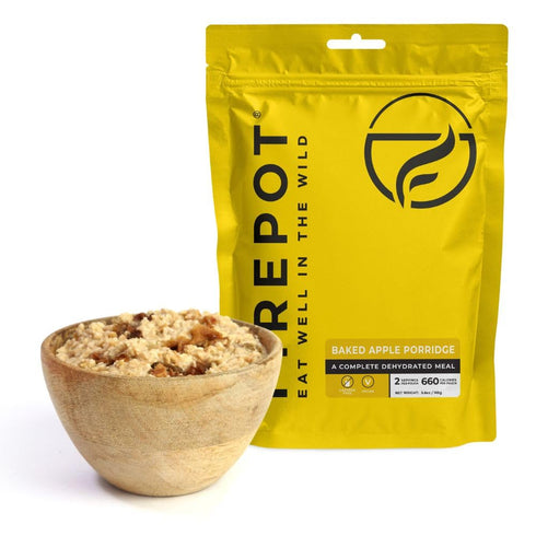 FIREPOT Baked Apple Porridge - Healthy Plant Based Dehydrated Camping & Backpacking