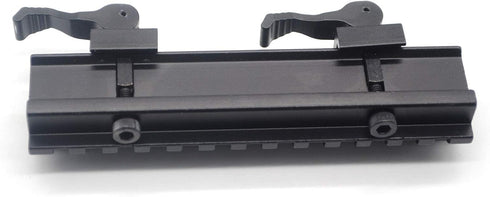 TRIROCK See-Through Throw Lever Riser Mount - Picatinny Riser Mount with 13 Slots, Quick Release Detachable