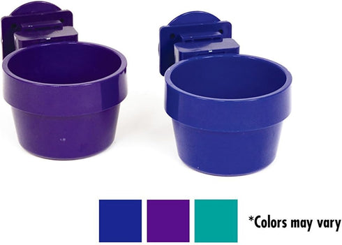 (2-Pack) Ware Plastic Slide-N-Lock Small Pet Crock - 10 Ounce - Assorted Colors