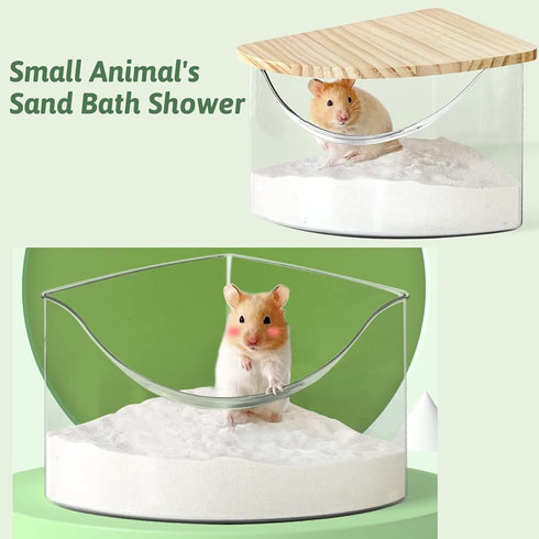 4 LB Chinchilla Hamiledyi Hamster Bathing Sand Gerbil Powder Grooming Sand for Tiny Friends Farm Dust Bath Potty Litter